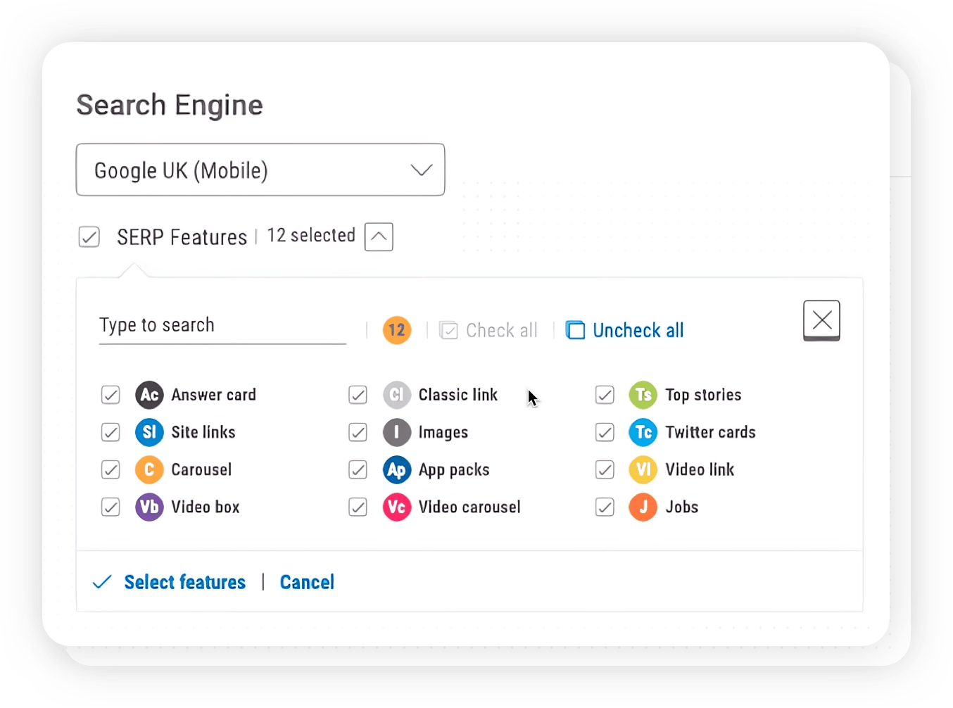 Monitor the changing SERP landscape