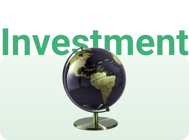Image of a rotating globe used alongside a case study showing a 131 percent increase in Share of Voice for a global investment firm using Pi insights.