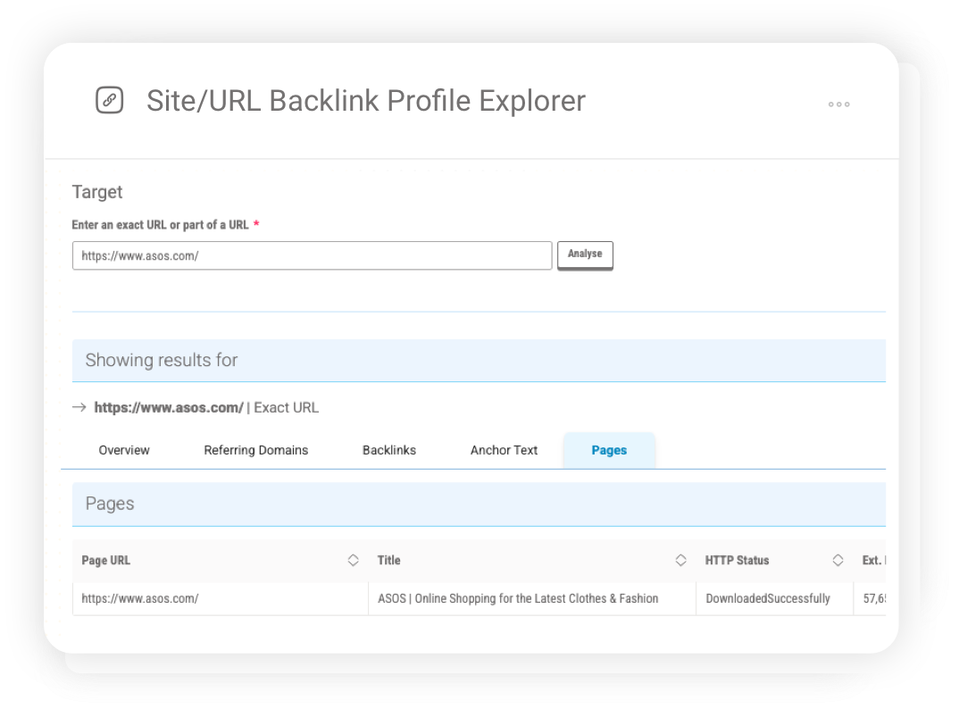 Page-level backlink analysis showing which pages attract trust and inbound authority.